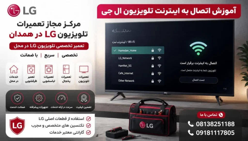 آموزش اتصال تلویزیون ال جی به اینترنت + ۳ روش (سیمی و وایفای) آموزش اتصال تلویزیون ال جی به اینترنت + ۳ روش (سیمی و وایفای)