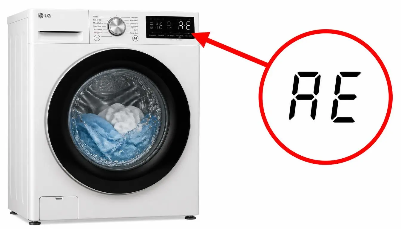 LG washer AE error