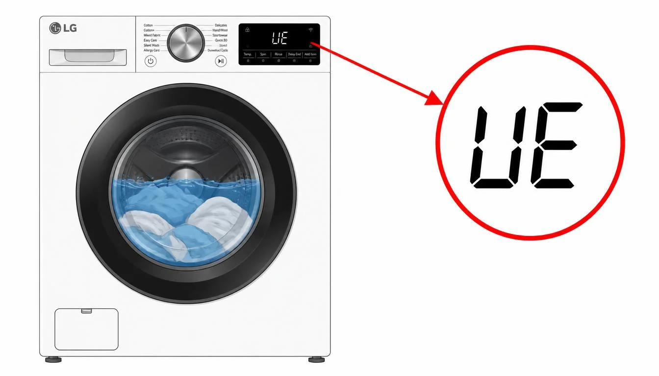 LG washer UE error