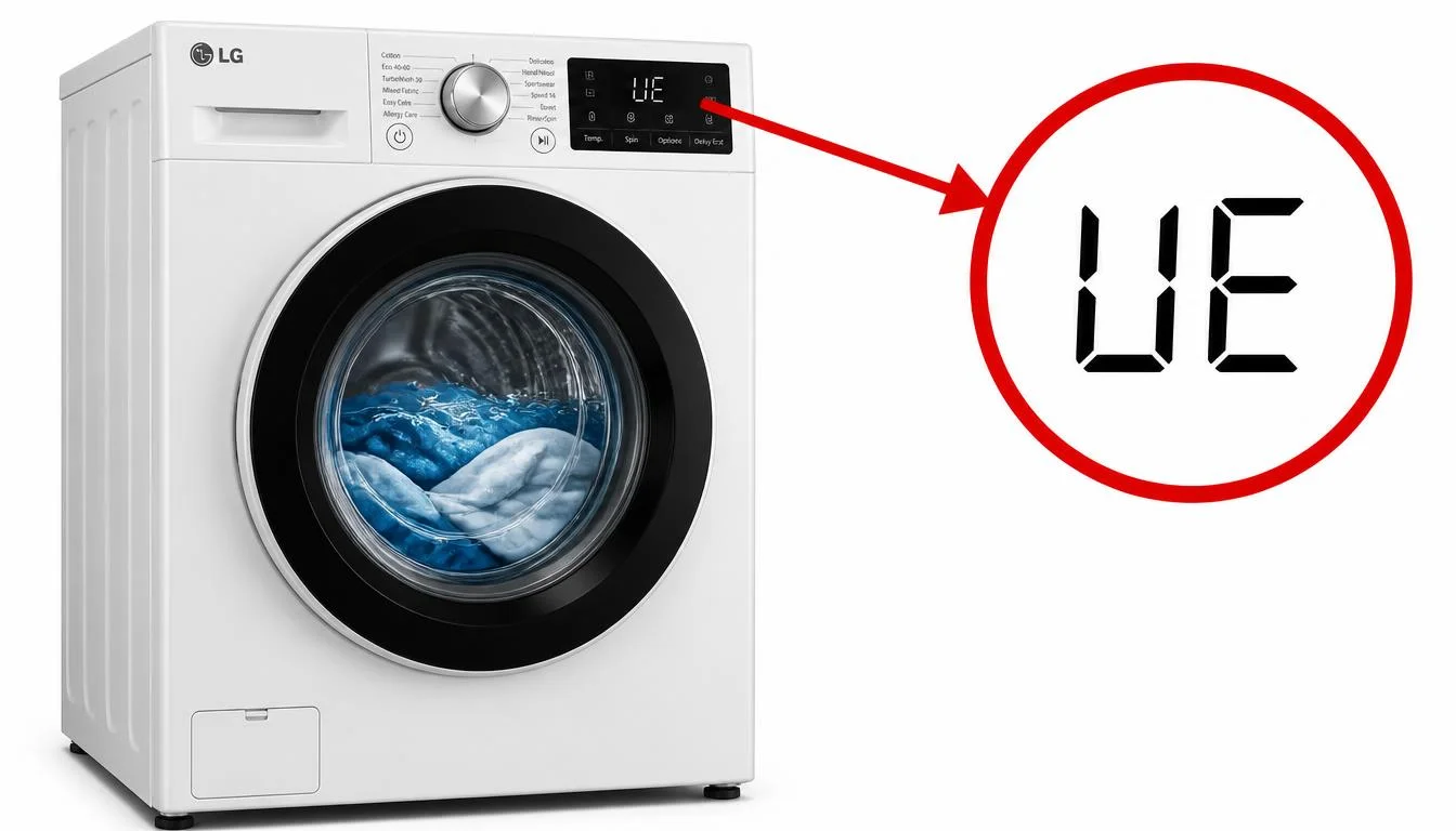 LG washer UE error