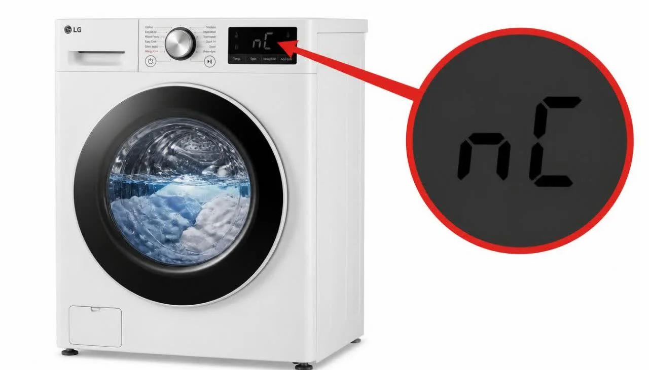 LG washer nC error