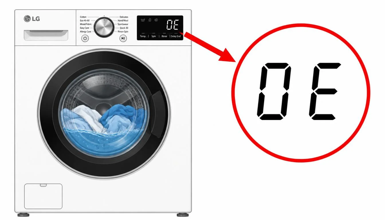 LG washer OE error